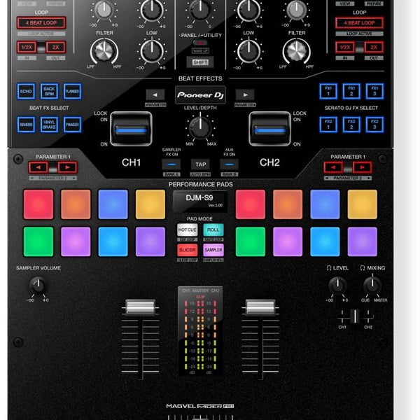 Pioneer DJM-S9 Mesa de Mezclas de 2 Canales para Serato DJ Pro