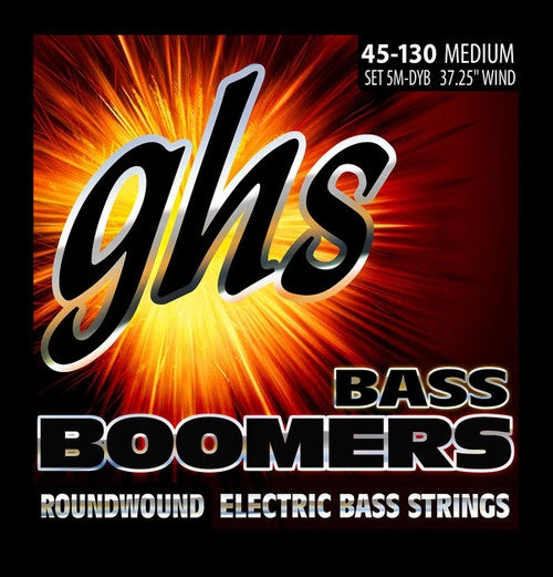 Ghs RC-5M-DYB Round Core Bass Boomers NPS Electric Bass 5 String - Medium 045-130