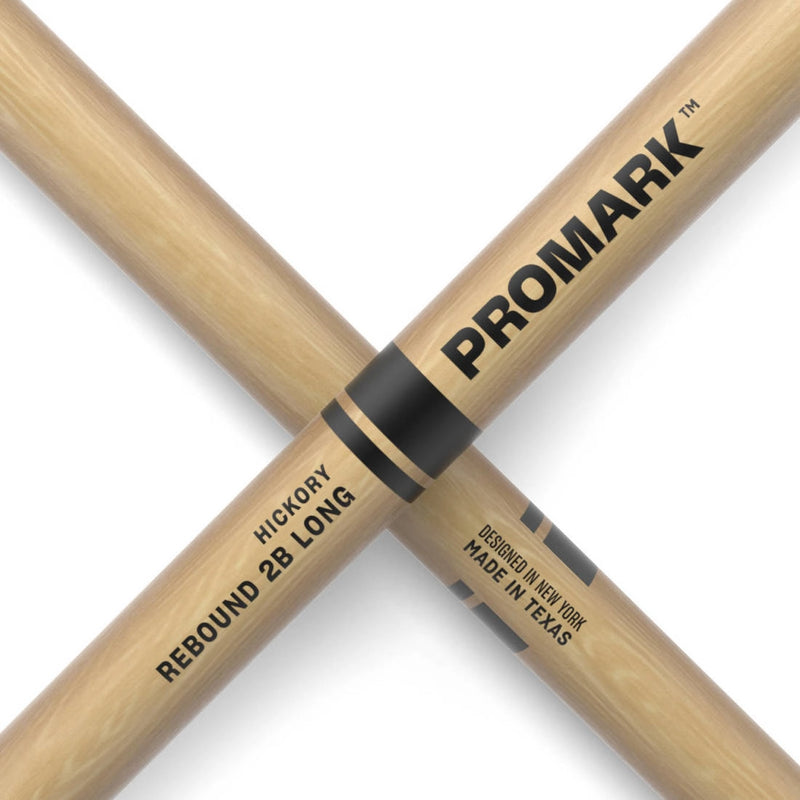 Pro-Mark RBH625LAW Rebound Long Lacquered Hickory Drumsticks - 2B