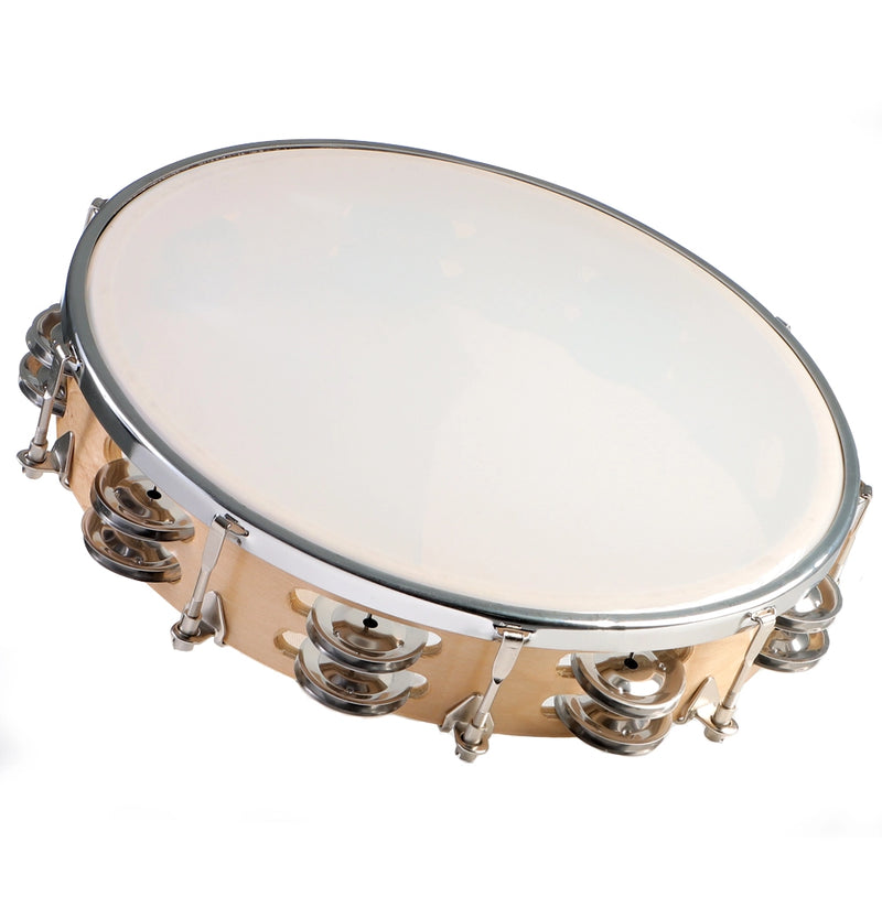 Granite Percussion GP-TAMB4 Wooden Frame Tambourine - 10"