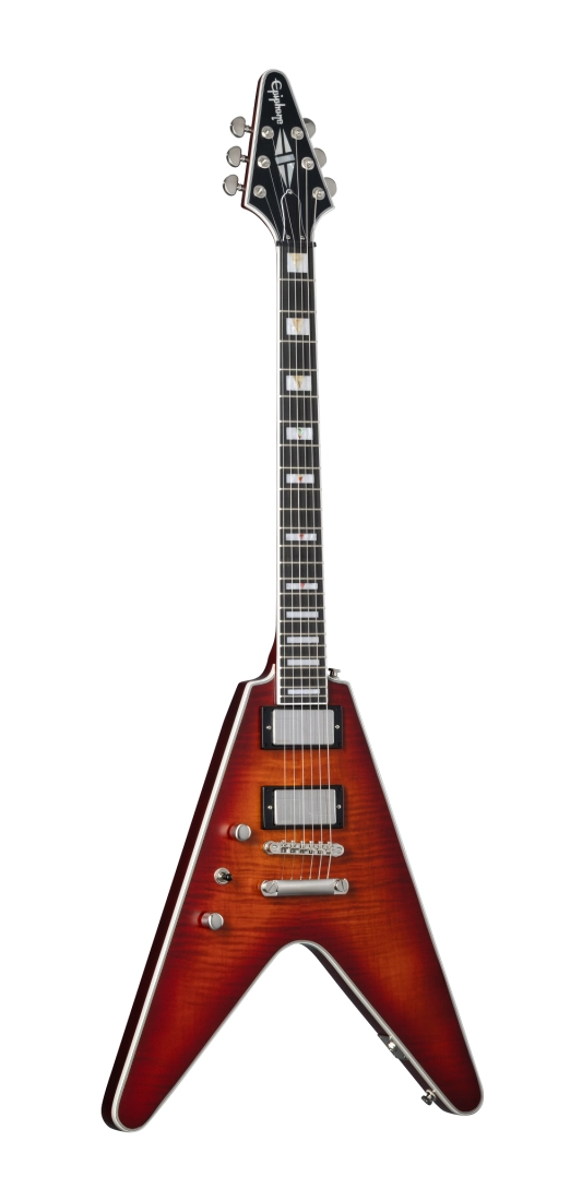 Epiphone EIFVYABTBNLH Flying V Prophecy Left Handed Electric Guitar (Aged Bengal Tiger Burst)