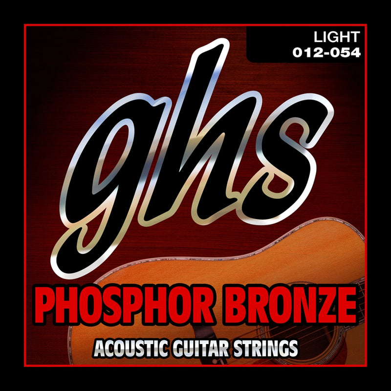 Ghs S325 Phosphor Bronze Acoustic Guitar Strings - Light