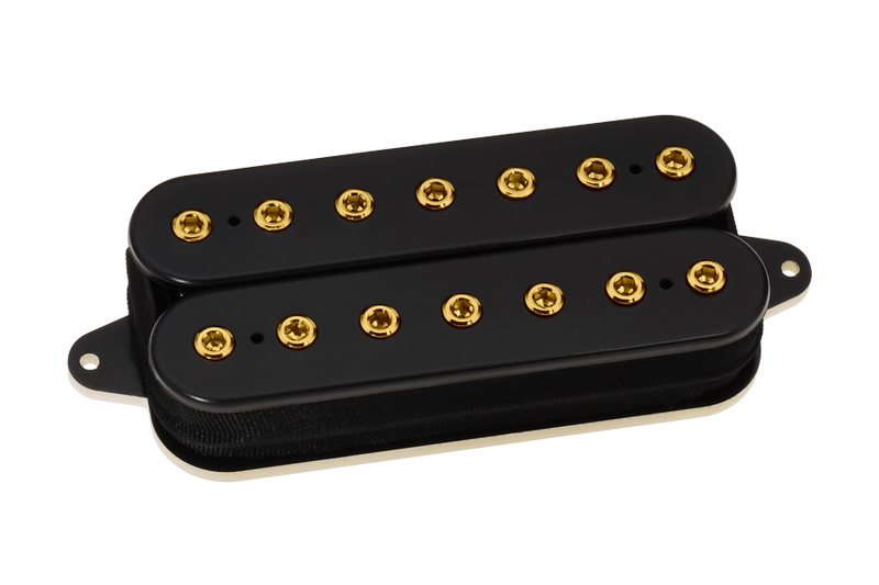 DiMarzio DP707 LiquiFire 7 Neck Humbucker (Black With Gold Poles)