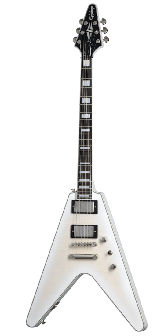 Epiphone EIFVYAWTBN Flying V Prophecy Electric Guitar (Aged White Tiger Burst)