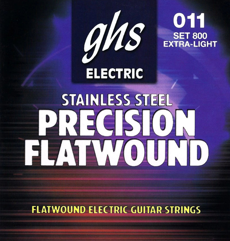 Ghs GHS800 Precision Flatwound Guitar Strings - Extra Light