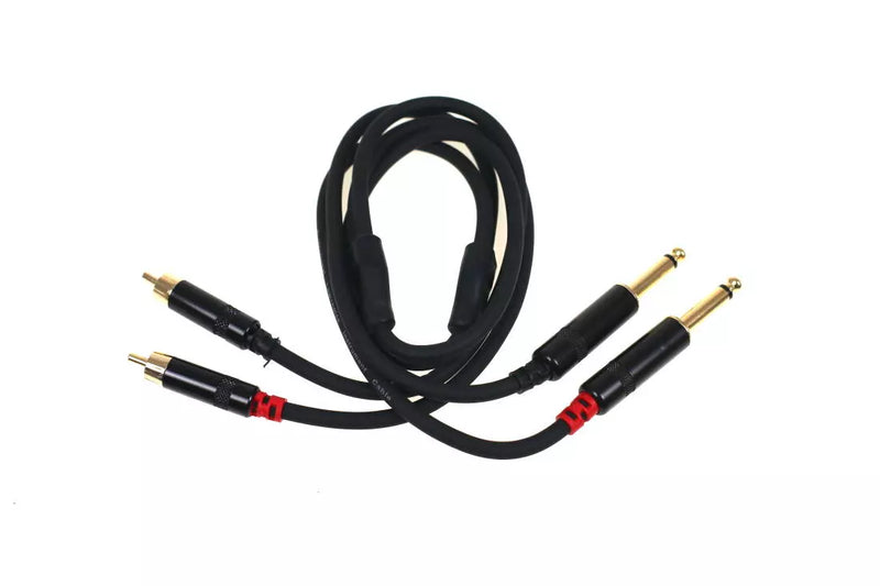 Link Audio LP203PR Dual RCA to 1/4 Cable - 3 foot