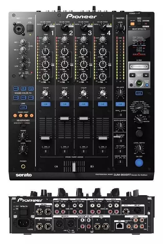 Pioneer DJ DJM-900SRT Mélangeur à 4 canaux pour Serato DJ Pro (utilisé)