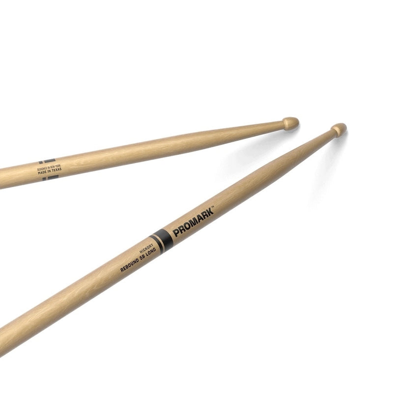 Pro-Mark RBH595LAW Rebound Long Lacquered Hickory Drumsticks - 5B