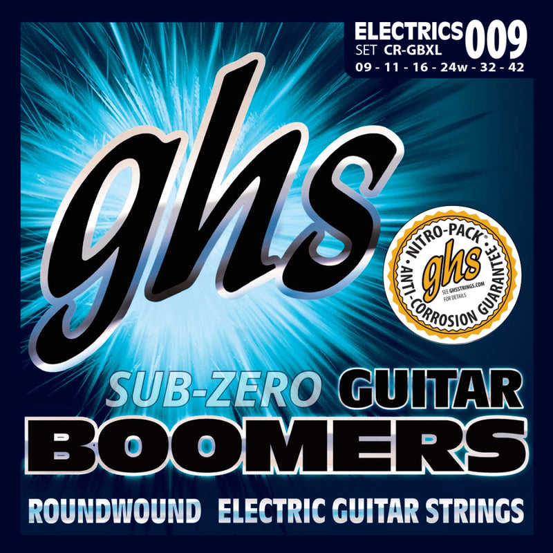 Ghs CR-GBXL Sub-Zero Boomers Electric Guitar Strings - 9-42