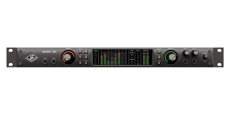 Universal Audio UA-APX6/HE Apollo x6 Heritage Edition - Interface audio Thunderbolt 3 rackable 16 x 22 avec traitement UAD en temps réel