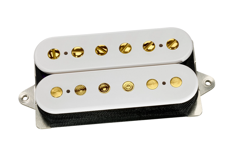 DiMarzio DP163 Bluesbucker Humbucker Pickup (White with Gold Poles)