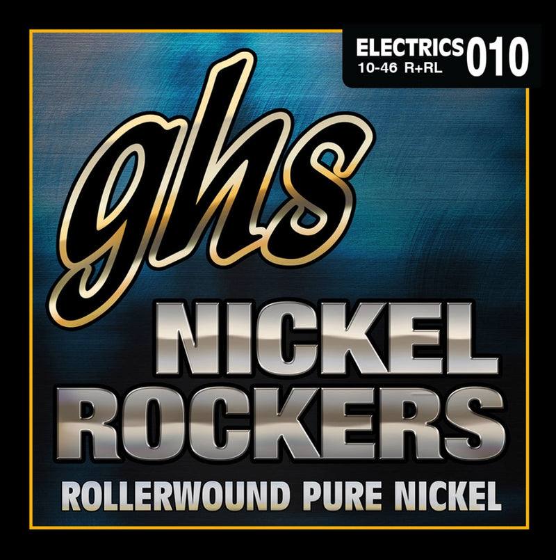 Ghs R+RL Nickel Rockers Rollerwound Electric Guitar Strings - Light