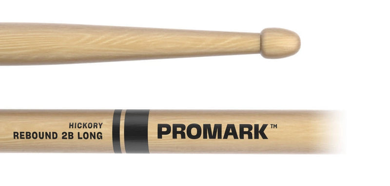 Pro-Mark RBH625LAW Rebound Long Lacquered Hickory Drumsticks - 2B