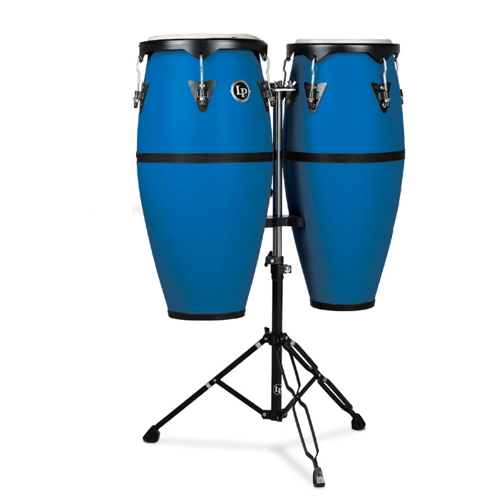 Latin Percussion LP646D-DB Conga Set (Race Car Blue)