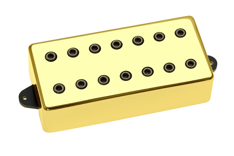 DiMarzio DP714 Titan 7-String Bridge Pickup (Gold Cover + Black Poles)