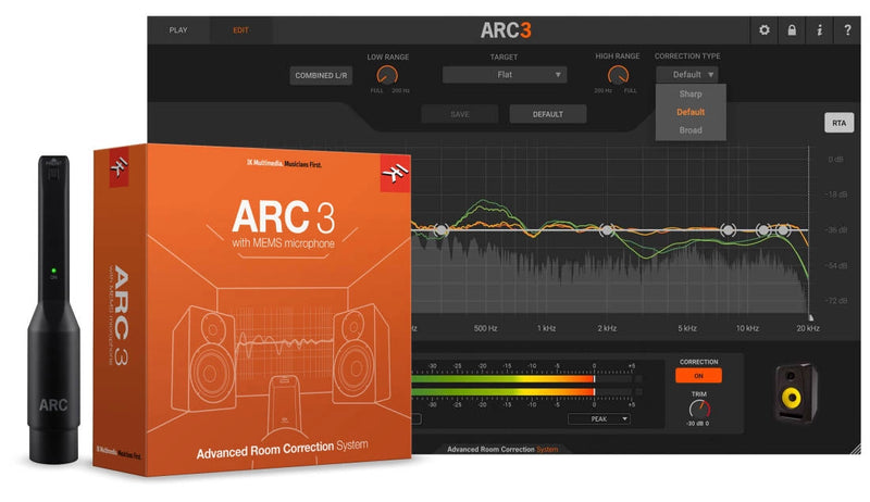 IK Multimedia ARC 3 System Acoustic Correction System with Measurement Microphone