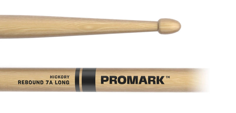 Pro-Mark RBH535LAW Rebound Long Lacquered Hickory Drumsticks - 7A