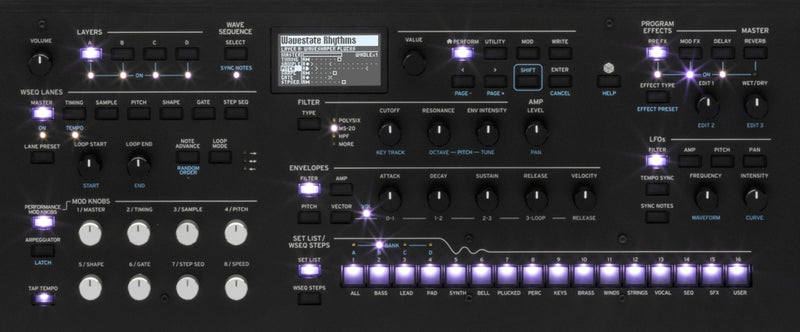 Synthétiseur de séquençage des ondes en édition limitée de Korg Wavestate SE - 61 keys