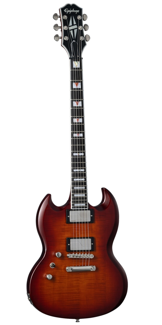 Epiphone EISGYABTBNLH SG Prophecy Left Handed Electric Guitar (Aged Bengal Tiger Burst)