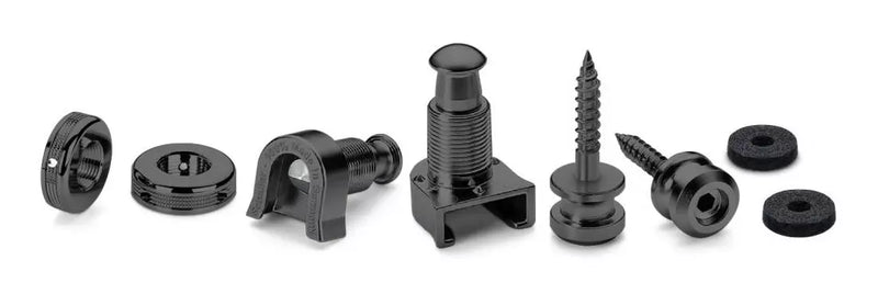 Schaller S-Lock Strap Locks (2 pieces), Black (SCH1446)