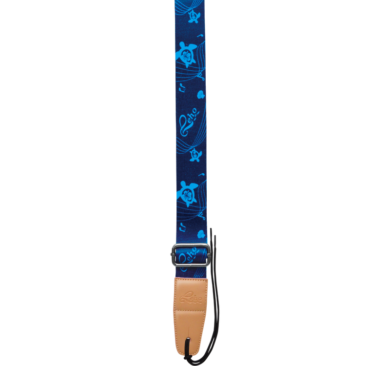 Leho LH-Str-Abtr Colorful Ukulele Strap (artiste Blue Turtle Run)