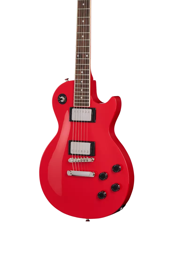 Epiphone E1LPOLRNH Les Paul Tribute E1 Electric Guitar (Lava Red)