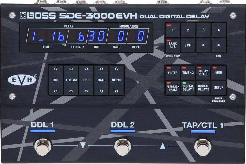 Boss SDE-3000EVH Dual Digital Delay Pedal With EVH