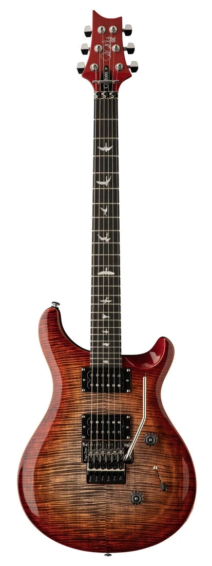 PRS SE CUSTOM 24 FLOYD Electric Guitar (Charcoal Cherry Burst)