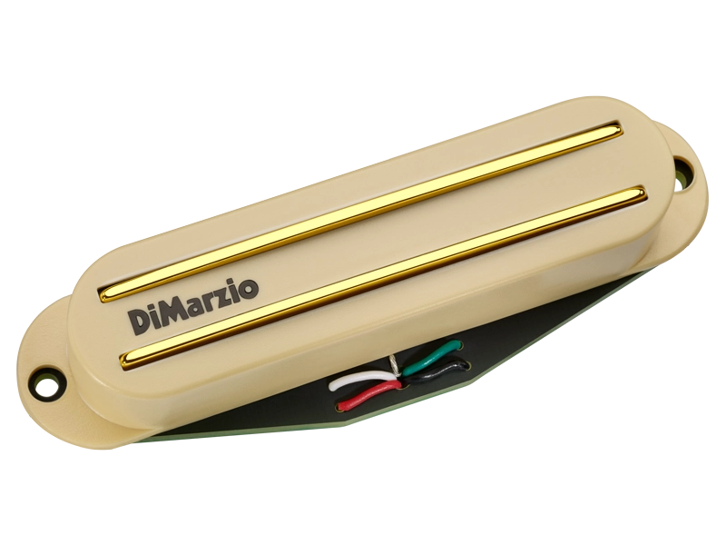 DiMarzio DP184 The Chopper Strat Pickup (Cream With Gold Poles)