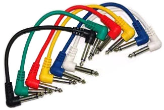 Link Audio AA4/6 1/4" to 1/4" Pedal Jumper Cable (Pack of 6)