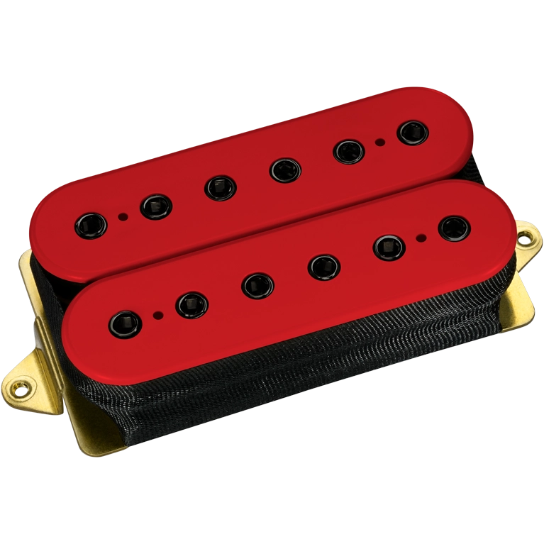 DiMarzio DP213F PAF Joe F-Spaced Humbucker Pickup (Red With Black Poles)