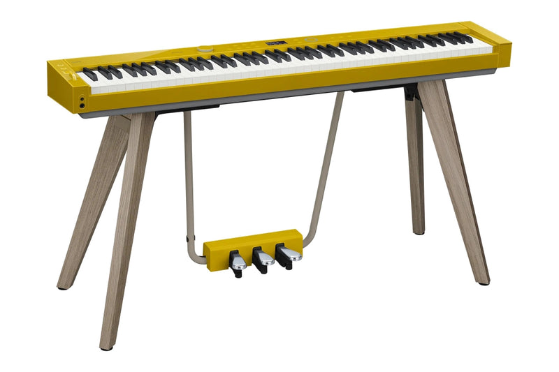 Casio Privia PX-S7000 88-Key Digital Piano with Stand & Pedals (Harmonious Mustard) + Casio BG-50HM Piano Bench for PX-S7000 (Honey Mustard) (BUNDLE)