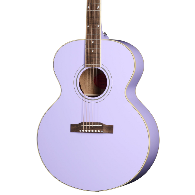 Epiphone ECJ180LSLAVNH J-180 LS Acoustic/Electric Guitar (Lavender)