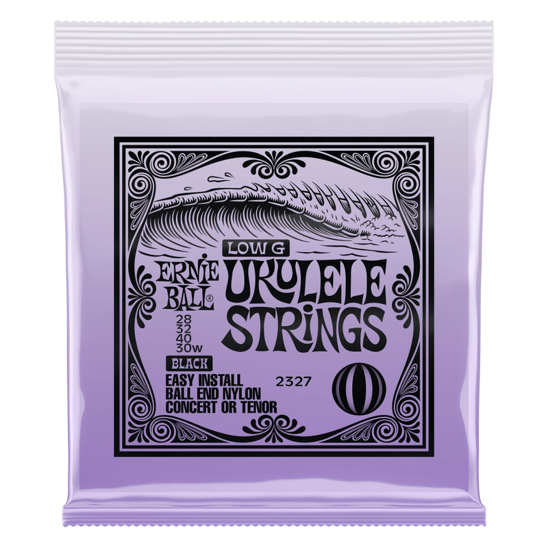 Ernie Ball 2327EB Concert / Tenor Ukulele Strings (noir)