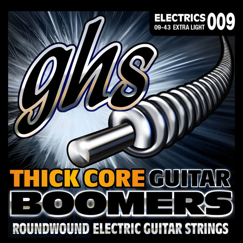 Ghs HC-GBXL Thick Core Boomers Extra Light Electric Guitar Strings .009 - .043