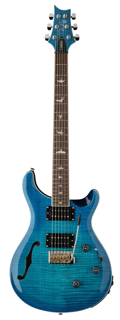 PRS SE CUSTOM 24 Semi-Hollow Piezo Electric Guitar (Lake Blue)