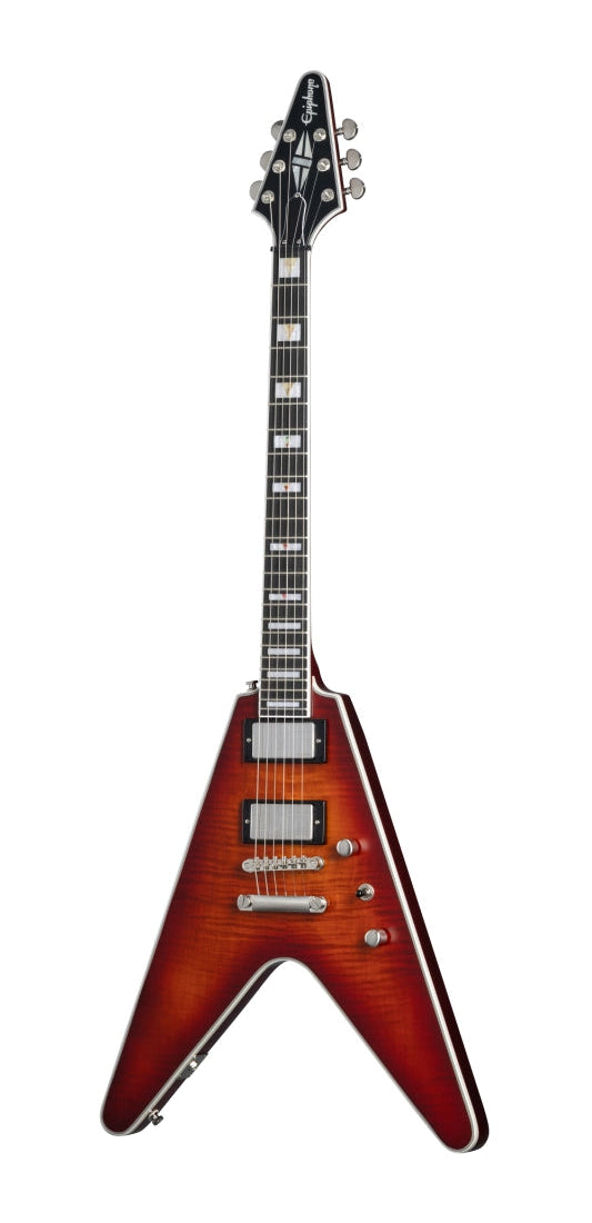 Epiphone EIFVYABTBN Flying V Prophecy Electric Guitar (Aged Bengal Tiger Burst)