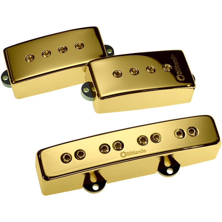 DiMarzio DP307 Relentless PJ Bass Pickup Set (Gold)