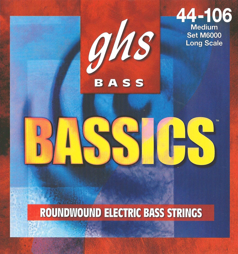 Ghs M6000 Bassics Roundwound Nickel and Steel Bass Strings - Medium