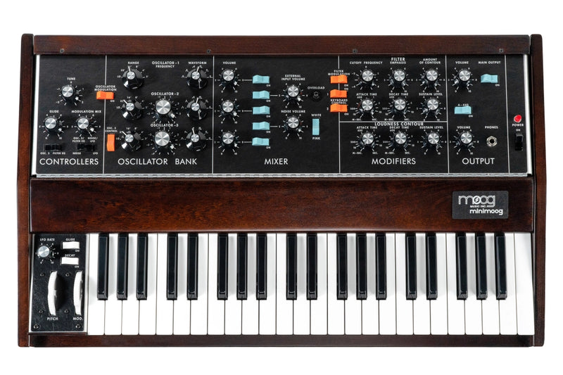 Moog MINIMOOG Analog Synthesizer Model D + FREE Moog RES-SR-MIN-D SR Series Case for Minimoog Model D Synthesizer BUNDLE