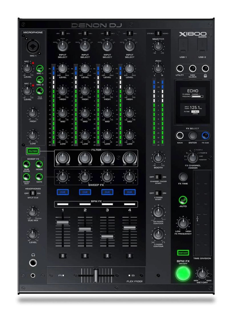 Denon X1800 Prime Professional à 4 canaux DJ Club Mixer (Demo)