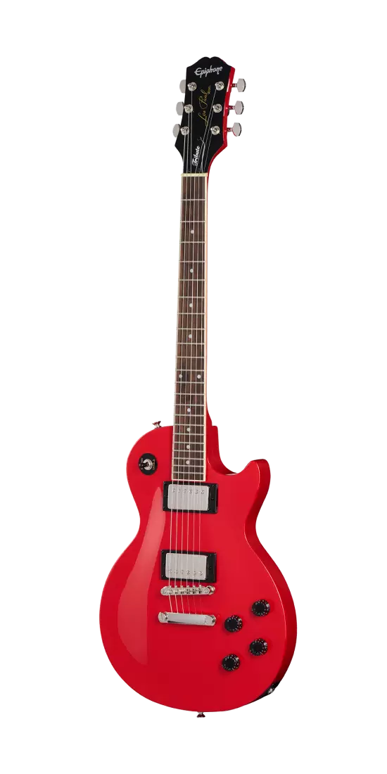 Epiphone E1LPOLRNH Les Paul Tribute E1 Electric Guitar (Lava Red)