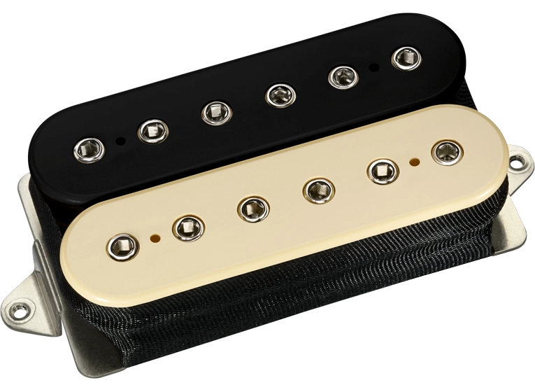 DiMarzio DP245F Dominion F-Spaced Humbucker Bridge Pickup (Black/Cream With Nickel Poles)