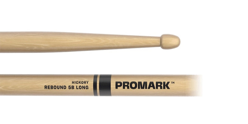 Pro-Mark RBH595LAW Rebound Long Lacquered Hickory Drumsticks - 5B