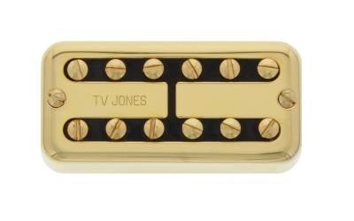 TV Jones TV CLASSIC Micro chevalet avec système de clip (Or)