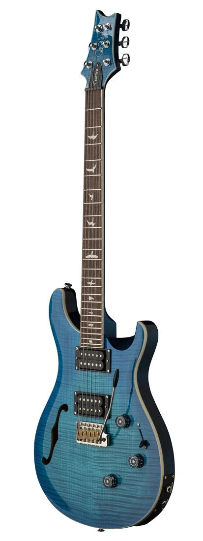 PRS SE CUSTOM 24 Semi-Hollow Piezo Electric Guitar (Lake Blue)