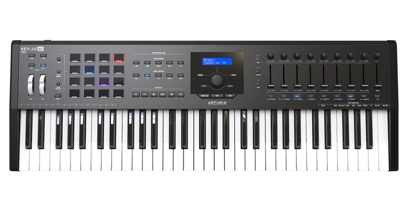 Arturia KEYLAB MKII 61 Notes Professional Keyboard Controller and Software (Black)