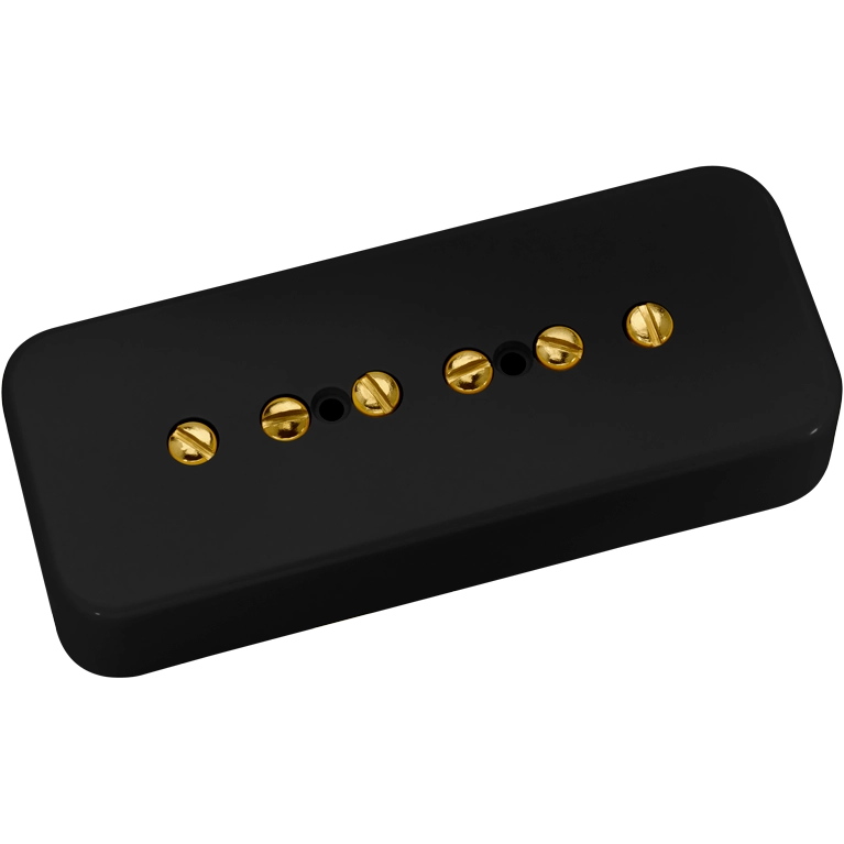 DiMarzio DP278 Fantom P90 Soapbar Pickup (Black With Gold Poles)