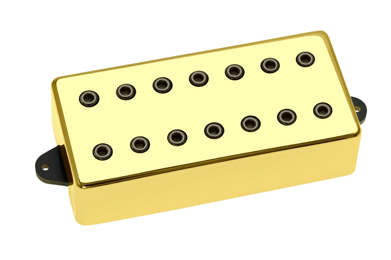 DiMarzio DP713 Titan 7-String Neck Humbucker Pickup (Gold Cover With Black Poles)