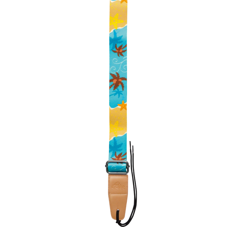 Leho LH-Str-TBAD STRAP UKULELE COLORFUL (AVENTION DE PLACES TROPICALES)